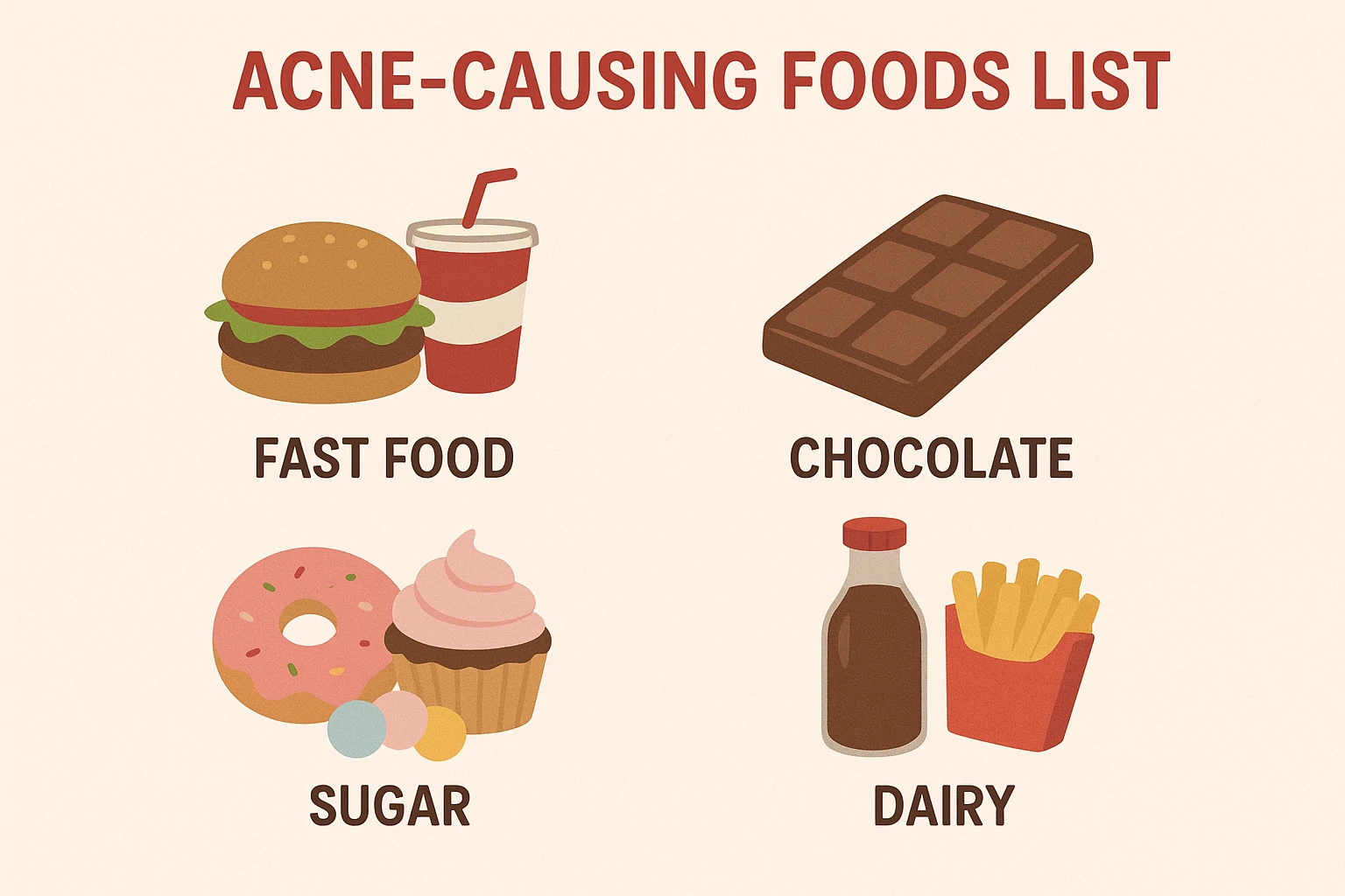 13 Acne-Causing Foods You Should Avoid, Experts Warn