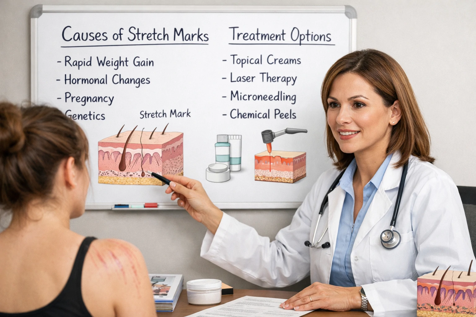 Why Do Shoulder Stretch Marks Appear? Dermatologist Explains