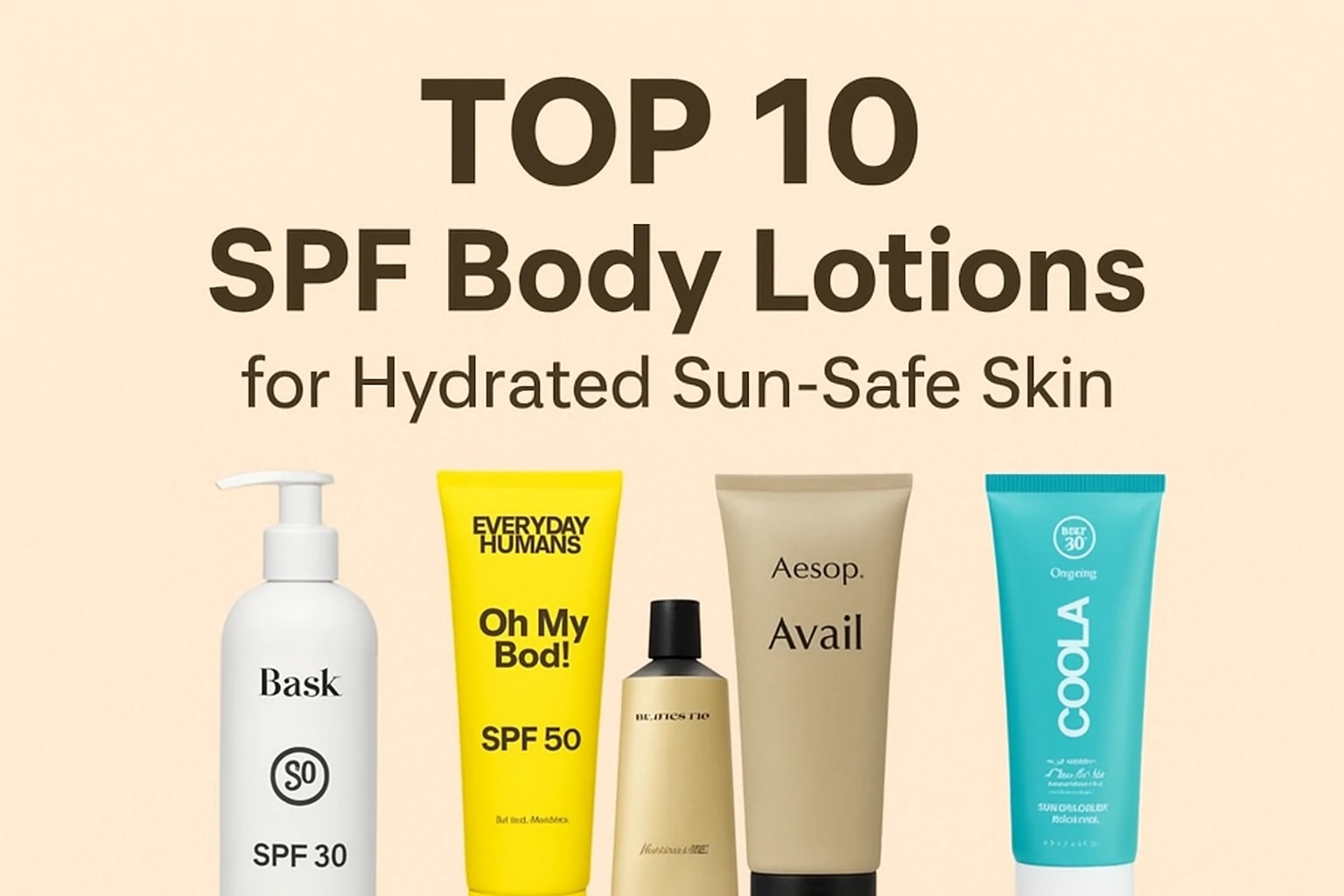 Top 10 SPF Body Lotions for Sun Protection & Moisture
