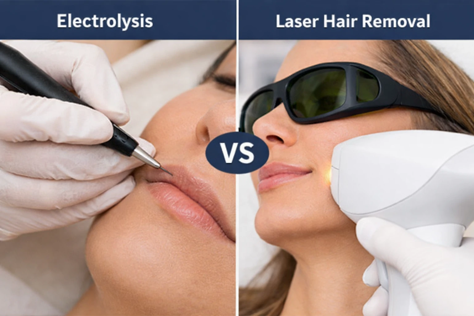 Electrolysis vs. Laser: Best Permanent Facial Hair Removal?