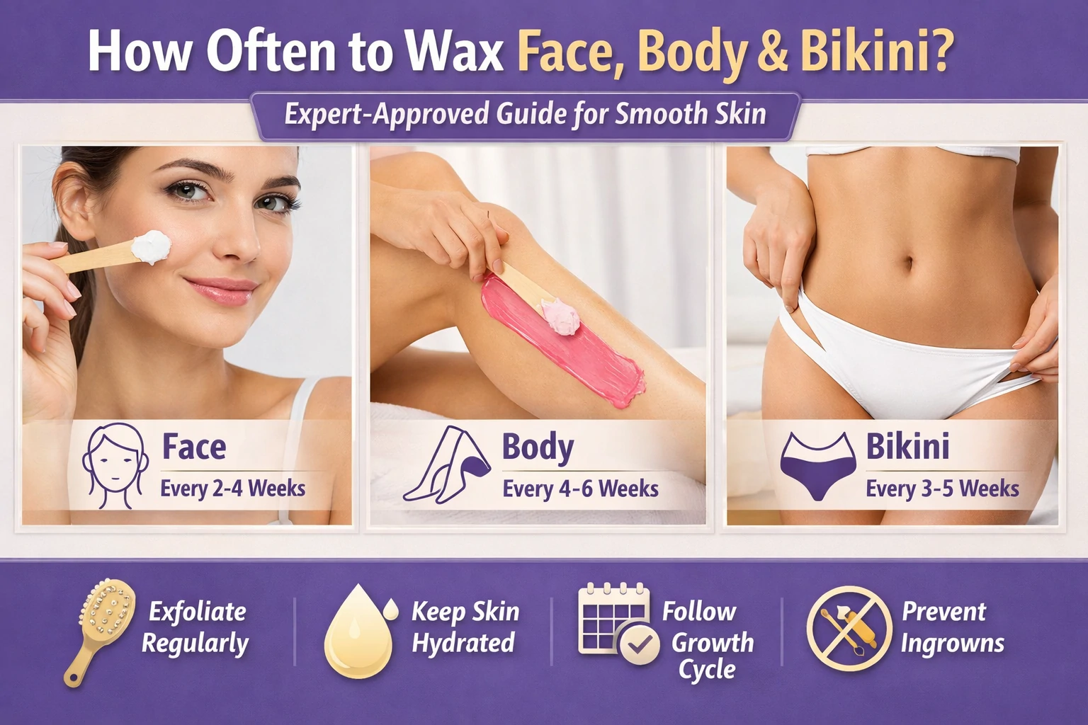 How Often to Wax Face, Body & Bikini: Expert-Approved Guide